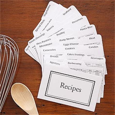 3x5 recipe box dividers metal|4x6 recipe cards and dividers.